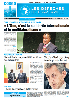 Les Dépêches de Brazzaville : Édition brazzaville du 26 septembre 2025