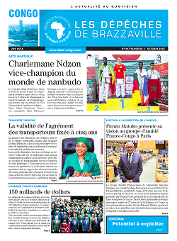 Les Dépêches de Brazzaville : Édition brazzaville du 03 octobre 2025