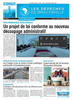 Les Dépêches de Brazzaville : Édition brazzaville du 09 octobre 2025