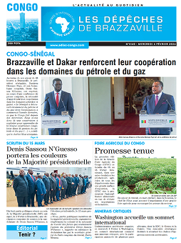 Les Dépêches de Brazzaville : Édition brazzaville du 04 février 2026