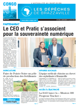 Les Dépêches de Brazzaville : Édition brazzaville du 03 juin 2026