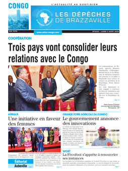 Les Dépêches de Brazzaville : Édition brazzaville du 03 août 2026