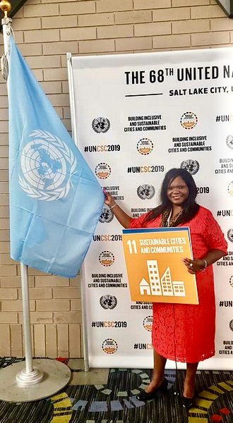 Agnès Ounounou à la 68ème Conférence des Nations Unies et de la Société civile