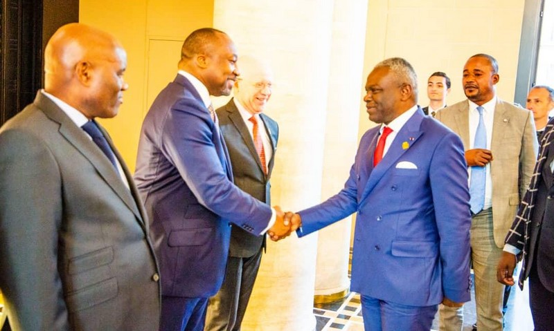 Anatole Collinet Makosso, Premier ministre, Chef du gouvernement du Congo Brazzaville accueilli jeudi 25 mai 2023 à Paris