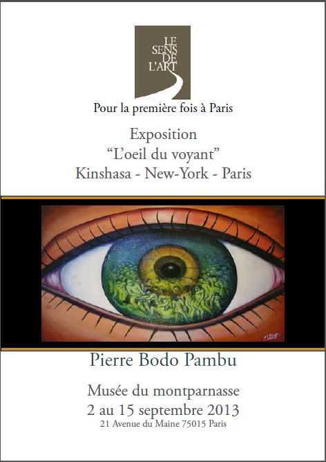 affiche de l'exposition Pierre Bodo au Musée du Montparnasse