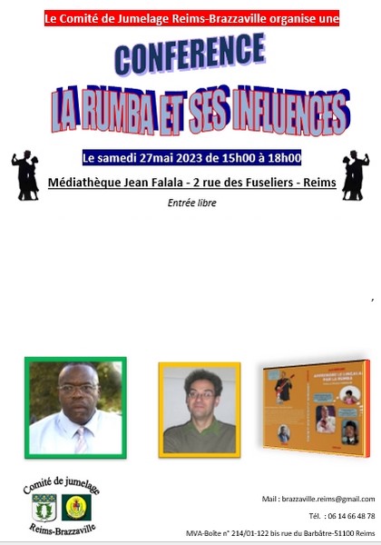 Affiche Conférence sur la rumba et ses influences à Reims le 27 mai 2023