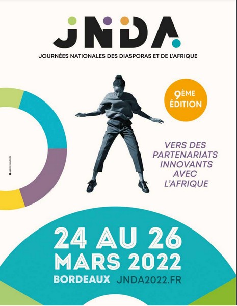 Affiche Journées nationales des diasporas et de l'Afrique 2022 à Bordeaux, France