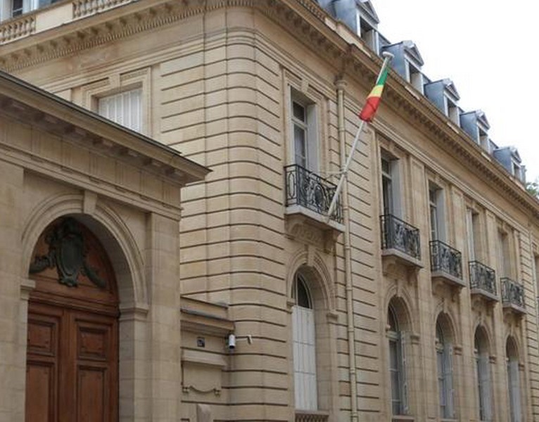 Façade de l'ambassade du Congo en France