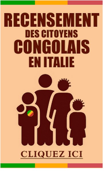 Capture d'écran gif campagne de recensement des Congolais en Italie