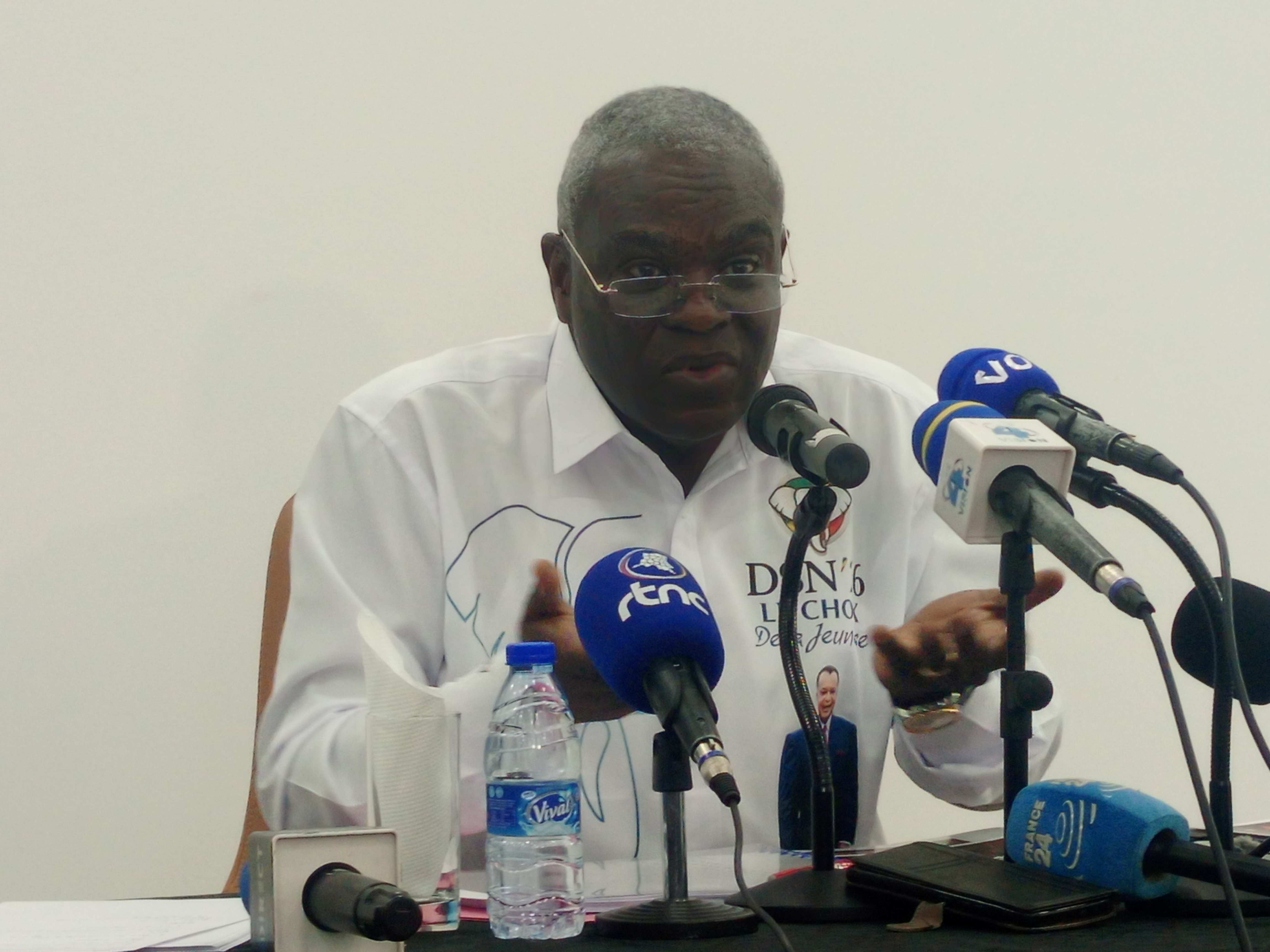 Anatole Collinet Makosso, 1er Directeur national adjoint, porte-parole chargé des relations publiques du candidat Denis Sassou N’Guesso,