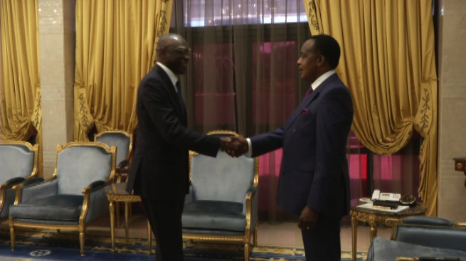 Babacar Gaye et Denis Sassou N'Guesso ©DR