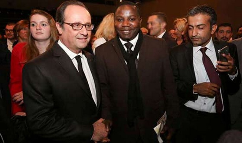 Brice Arsène Mankou avec François Hollande