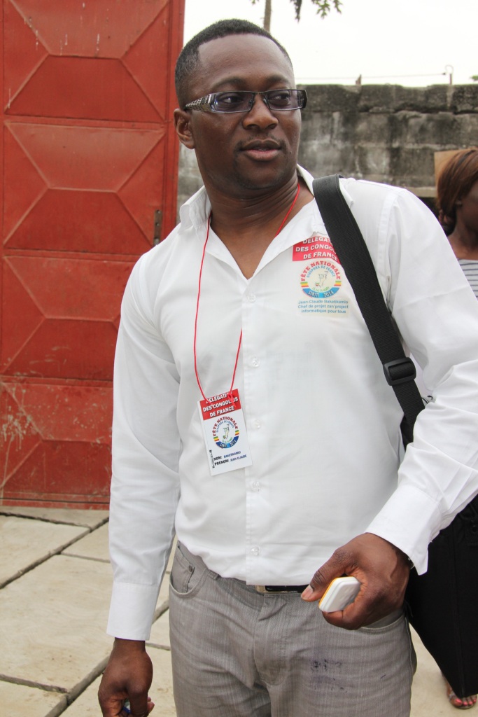 Jean-Claude Bakétikamio, chef de projet informatique Collectif des Congolais de France Sibiti 2014