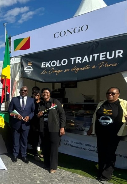 Devanture du stand Ekolo Traiteur au Village International de la Gastronomie 2026