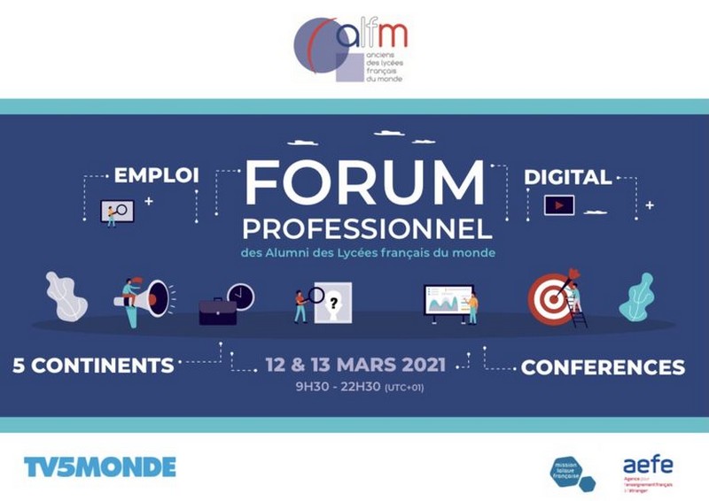 Visuel 2ème Forum Professionnel de l’Association des Anciens élèves des Lycées Français du Monde