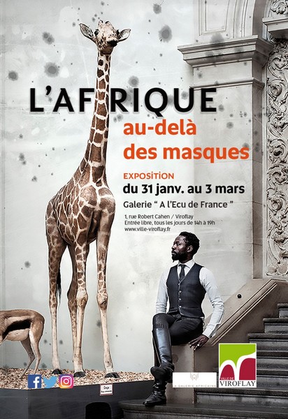 Visuel exposition "l'Afrique au-delà des masques"