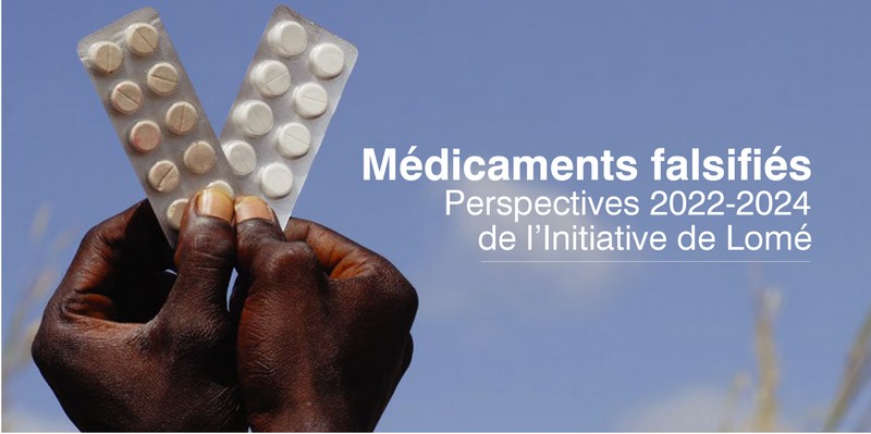 Visuel de la Fondation Brazzaville à propos de médicaments falsifiés