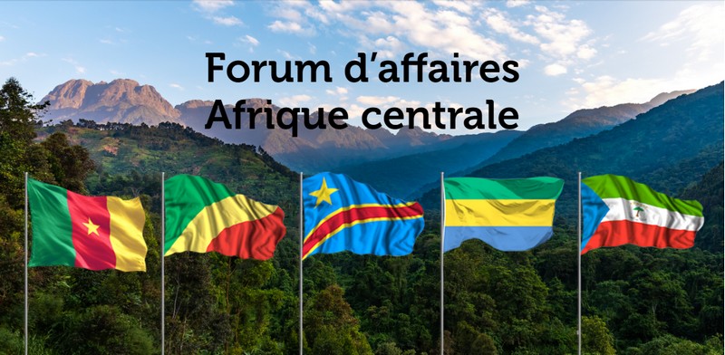 Visuel Forum d'affaires d'Afrique Centrale juin 2022 à Paris
