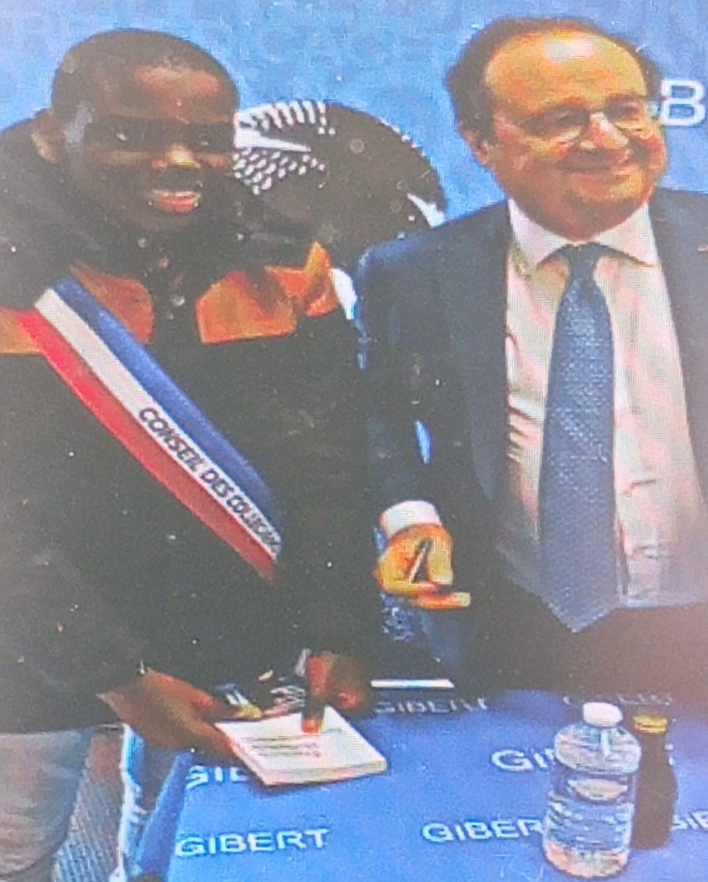 Grégory Yann Mankou en copagnie de François Hollande