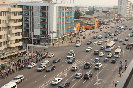 Une vue du boulevard du 30 juin vers 15h