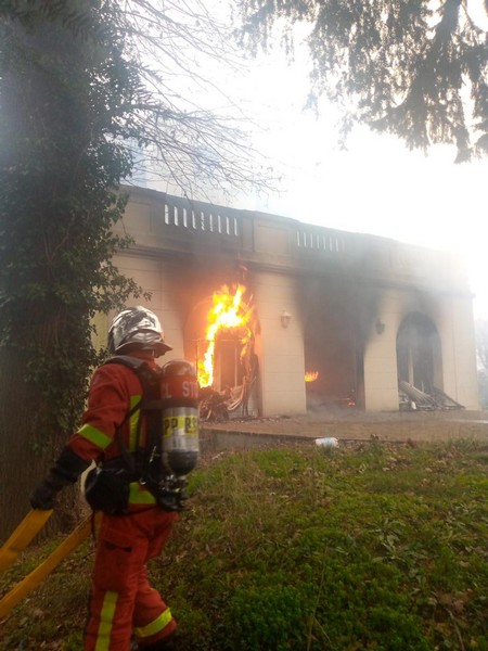 Incendie à la résidence de l’ambassadeur du Congo auprès de l’Unesco à Vaucresson, mardi 24 janvier 2023