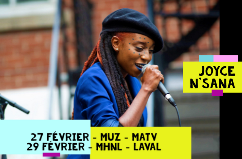 Joyce N'Sana aux festivités du Mois de l'Histoire des Noirs 2020 au Canada