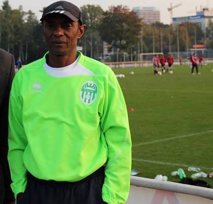 Le coach Médard Lusadisu lors de son séjour en Europe