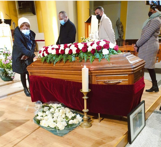 Clément Mouamba, ancien Premier ministre de la République du Congo de 2016 à 2021 lors des préliminaires de ses obsèques à Paris, France
