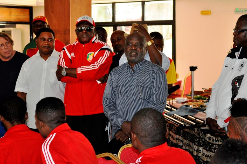 Bertrand Balékita a exprimé, au nom de tous les anciens internationaux congolais, son soutien aux Diables rouges (crédits photo adiac)
