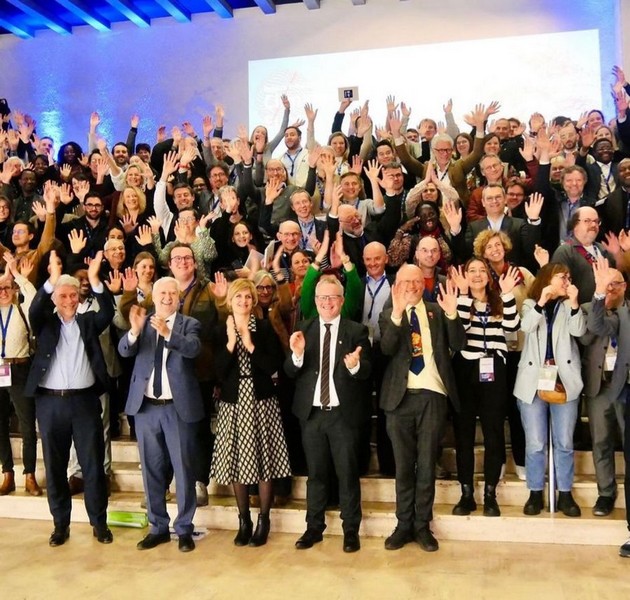 Photo de groupe à l'issue de la Conférence Change Climat Wallonie février 2024