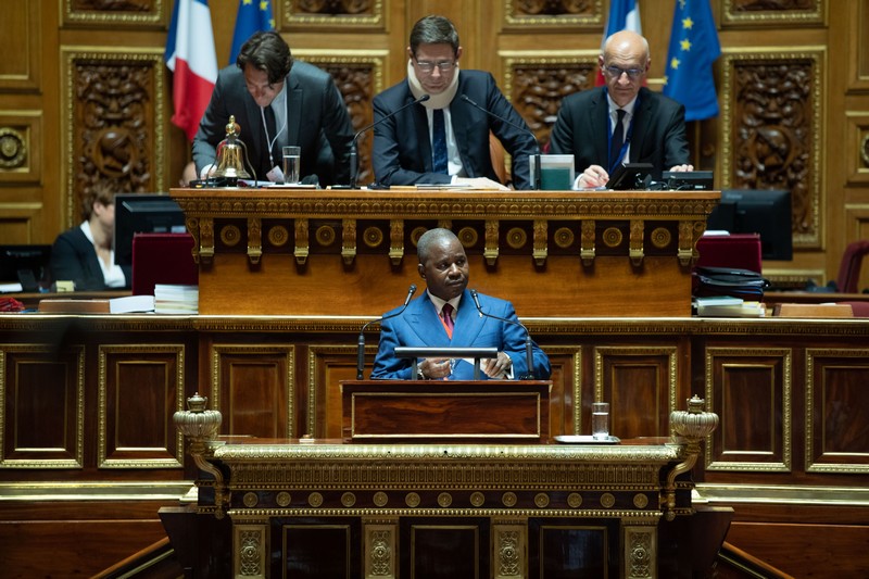 Pierre Ngolo à la tribune