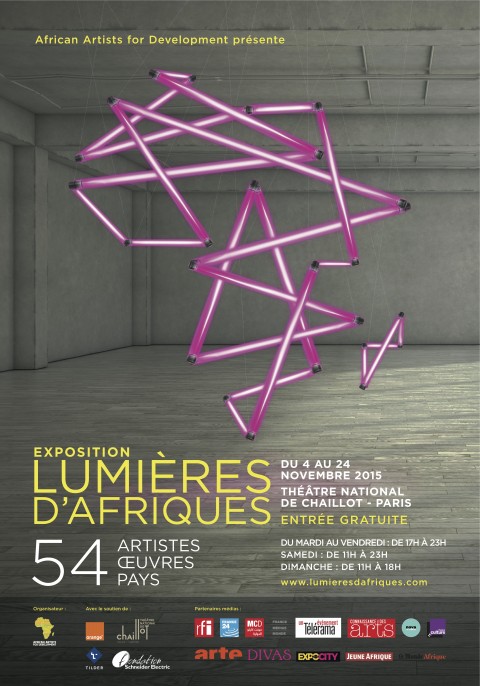 Visuel de l'exposition "Lumières d'Afrique" 2015