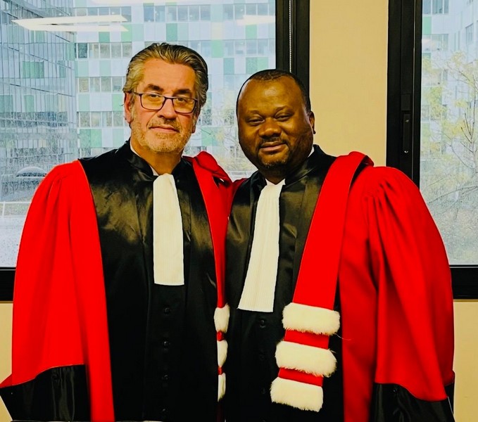 Pr Jean-Marc Peyrical et Maître Lewis Nsalou Nkoua