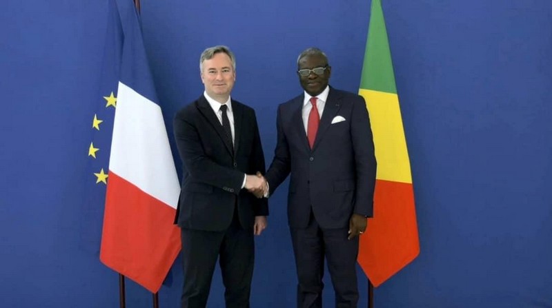 Entretien entre le Premier Ministre congolais, Anatole Collinet Makosso et le Ministre français Jean-Baptiste Lemoyne, Paris Bercy, le 14 avril 2022