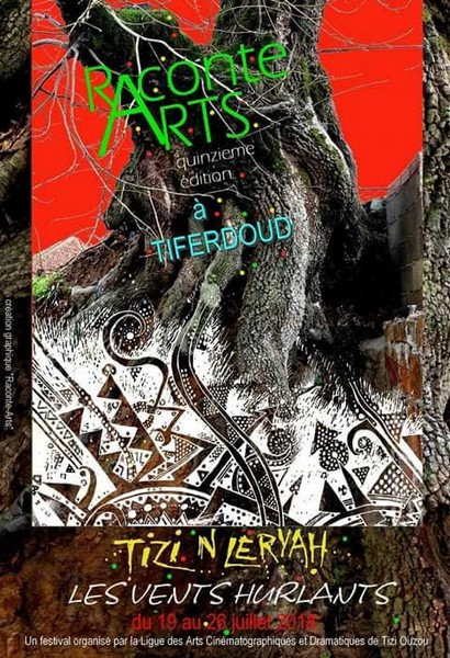 Visuel Festival Raconte-Arts 2018 avec la participation de Jorus Mabiala