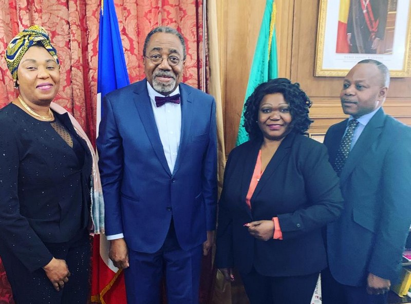  L'ambassadeur du Congo en France Rodolphe Adada à l'issue de la rencontre des membres de la Caravane des Voix de la diaspora le mercredi 11 mars à Paris