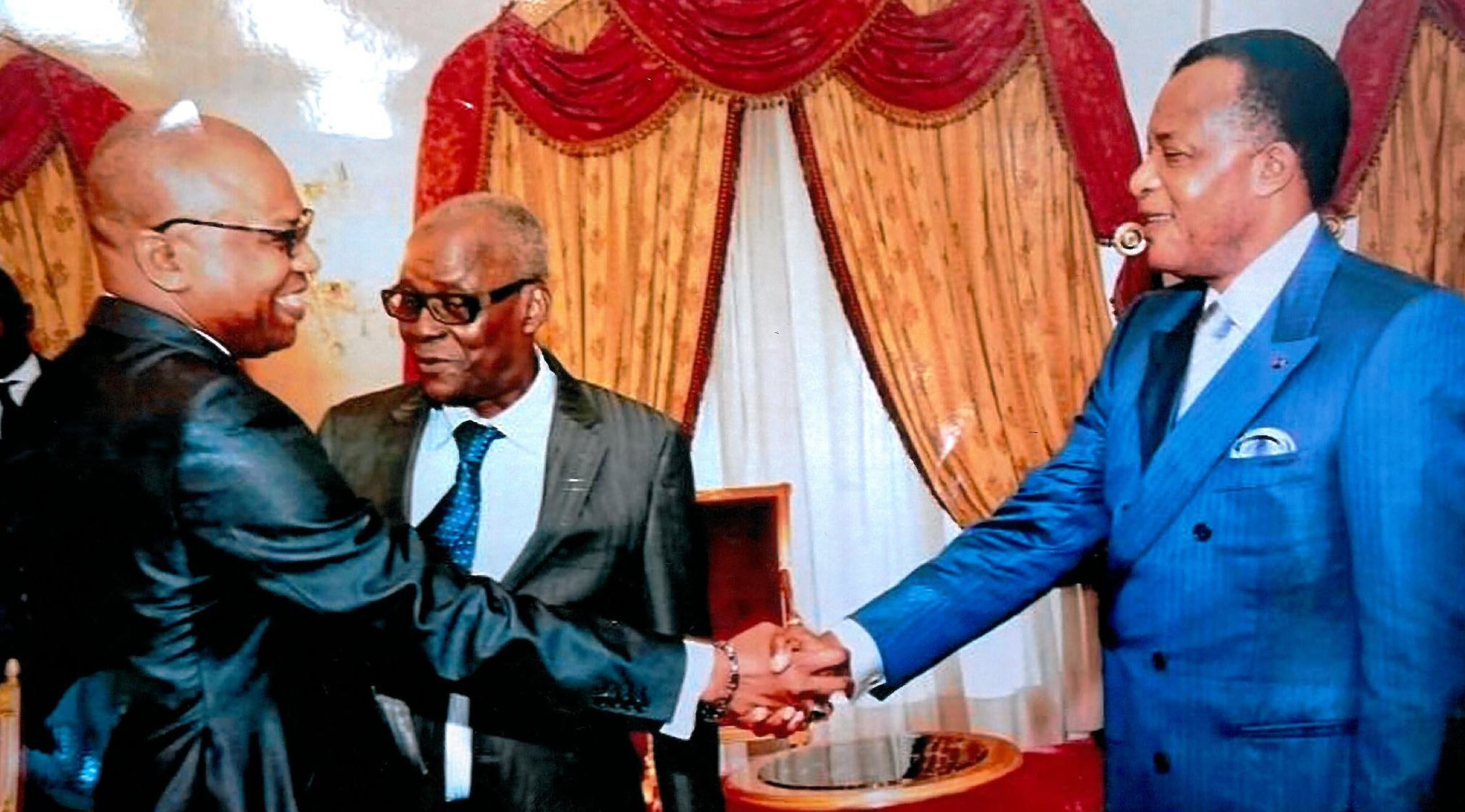 Roger Ndokolo reçu par le Président Denis Sassou N'Guesso lors des Consultations nationales en prélude de Sibiti 2015