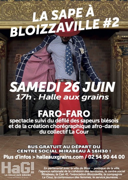 Visuel de la Sape à Bloizzaville édition du 27 juin 2021 à la Halle aux grains de Blois, France