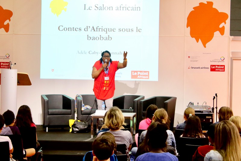 Adèle Caby-Livannah au salon du livre de Genève en 2018