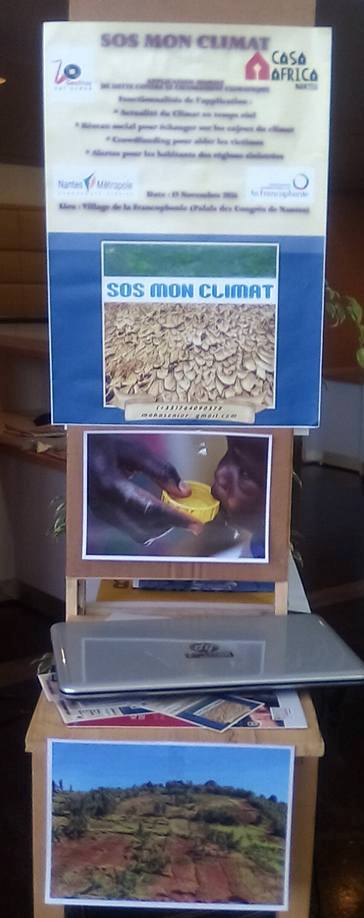 Visuel "SOS climat" concept Maha Lee Cassy