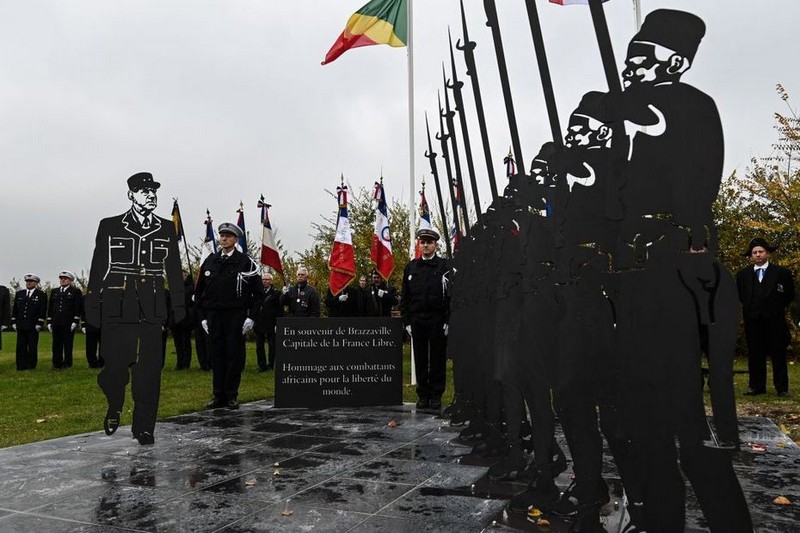 Stèle de Verquin, le premier monument dédié au sacrifice des soldats africains pendant la 2nde Guerre Mondiale, dévoilé en 2019