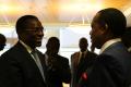 Le président Denis Sassou N'Guesso et le Dr Louis Sambo, directeur régional pour l'Afrique de l'OMS ©Adiac