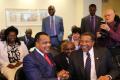 Le Président Denis Sassou-N'Guesso avec le président tanzanien Jakaya Kikwete à l'institut national de santé américain ©ADIAC