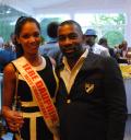 La première dauphine de l'élection de Miss Congo France et le rappeur Passi