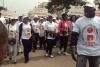 Les femmes du PCT en pleine marche sportive.