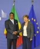 Denis Sassou Nguesso est accueilli par Kristalina Georgieva 