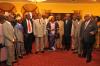 photo de famille à l'issue de la rencontre entre le président Denis Sassou N'Guesso et les ressortants de Pointe Noire et du Kouilou ©DR