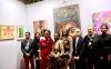 Photo de famille entre organisateurs et artistes de l'exposition intitulée l’Envol dans le cadre d’Art Capital 2026