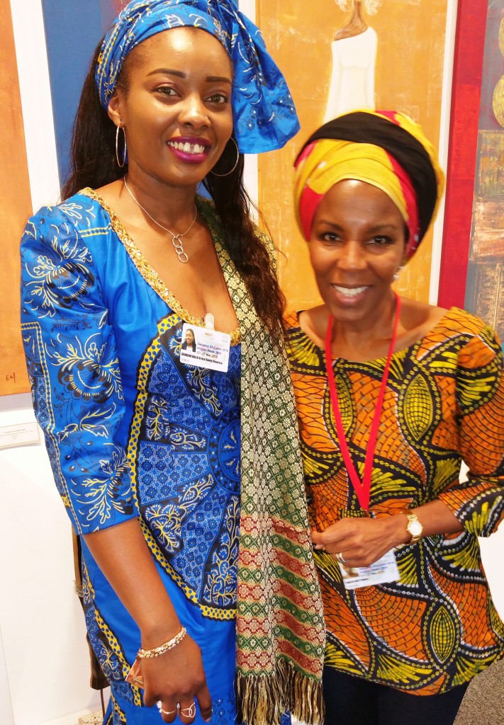 Artistes-peintres Vanessa Agnagna du Congo et Emma Mnaya-Buzy de la Tanzanie
